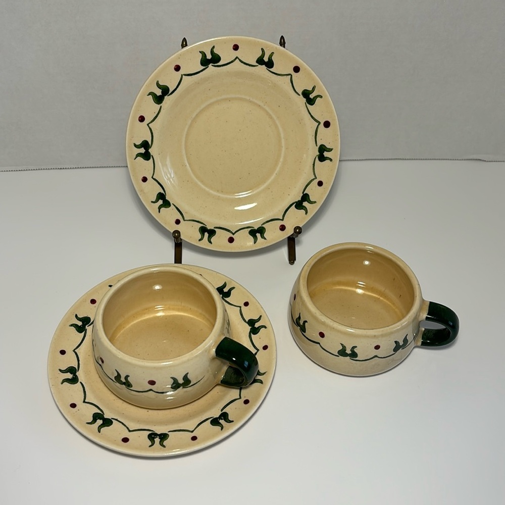 Metlox Poppytrail Flat Cup & Saucer SO 2 Homestead Provincial USA Discontinued